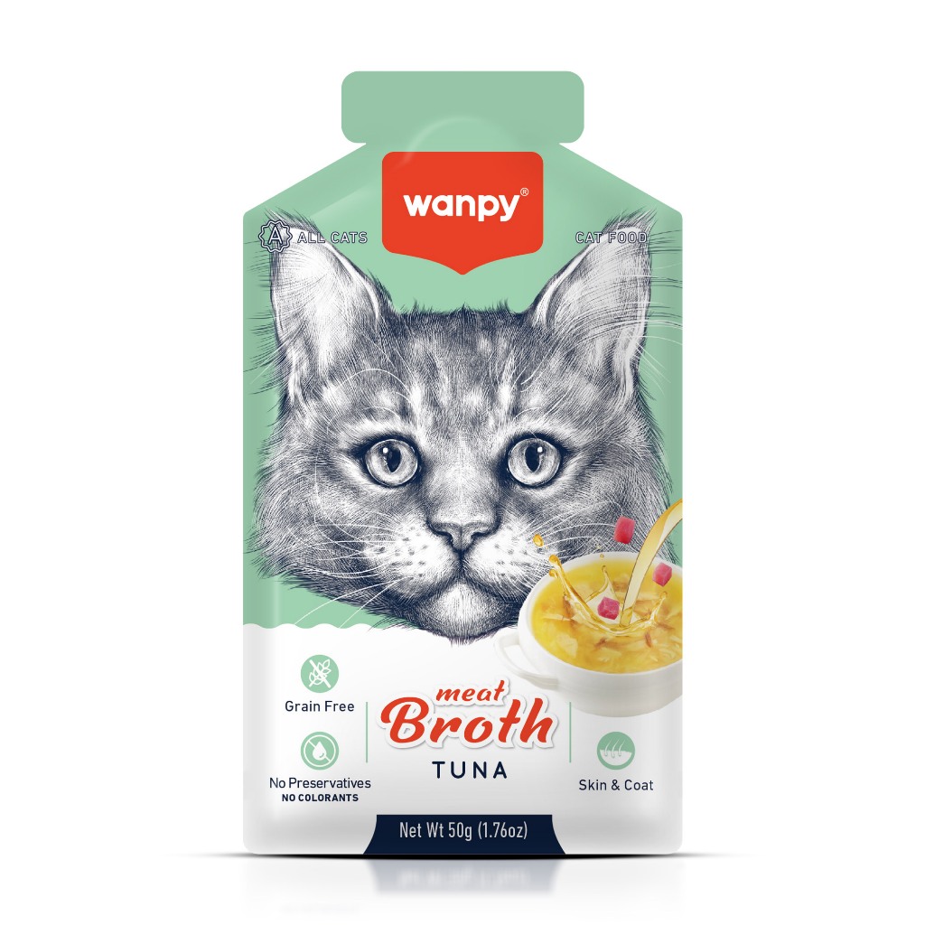 Truly Wanpy Petisco Sopa para Gatos Sabor Atum 50g em Oferta na Shopee