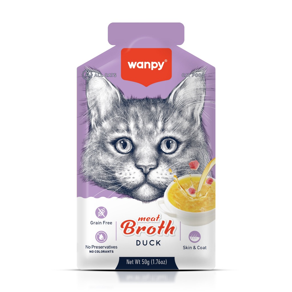 Truly Wanpy Petisco Sopa para Gatos Sabor Pato 50g em Oferta na Shopee