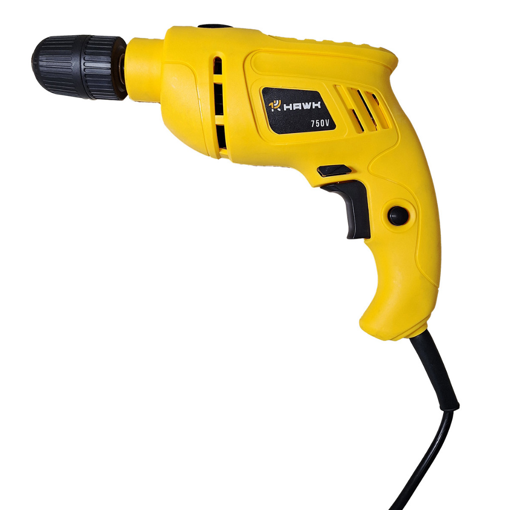 Furadeira de Impacto 133mm 750W 3000RPM Hawk HW2041 Mandril Plástico ou Aço em Oferta na Shopee