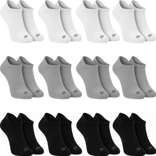 Kit 12 Pares Meias Sapatilha Soquete Invisível Rafa Parize Masculina Cano Baixo Confortável Unissex Original em Oferta na Shopee