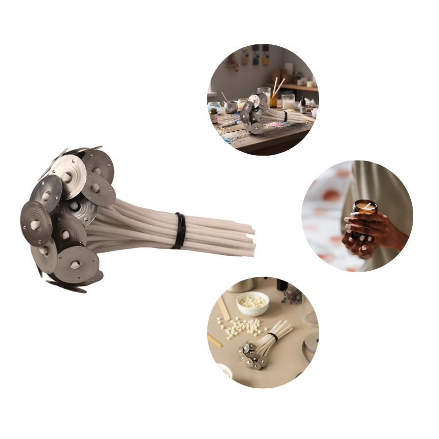 Kit 100 Pavio De Vela De Algodão C/ Ilhós 10cm Grosso 3mm em Oferta na Shopee