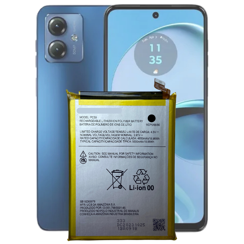 Bateria PC50 Original (5000 mAh) | Moto G8 Power / Moto G Power | Super Autonomia