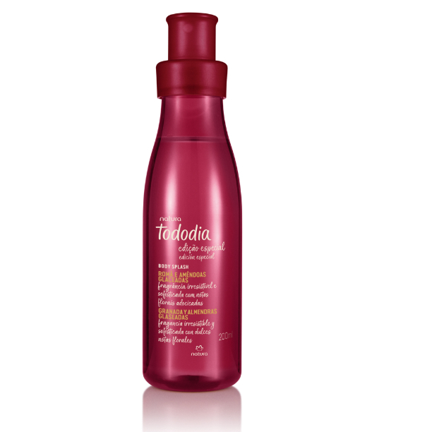 Body Splash Desodorante Colônia Tododia Romã e Amêndoas Glaceadas 200 ml
