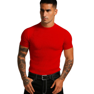 Camisetas Masculina Canelada Americana Slim Premium Ribana Hip Hop Justa Unidade e Kit em Oferta na Shopee