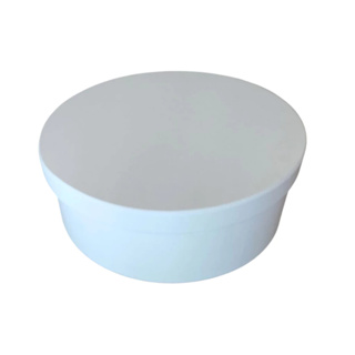 Kit com 6 Caixa Redonda Pintada Branca em Mdf Decorativa 20x7 Convite Casamento Madrinha Padrinho em Oferta na Shopee