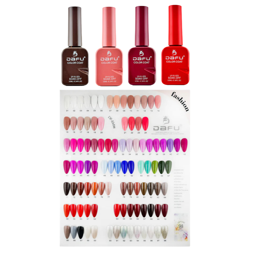 Esmalte em Gel 98 Cores Secagem Uv Led Color Coat Coleção Alta Pigmentação Nail Dafu em Oferta na Shopee