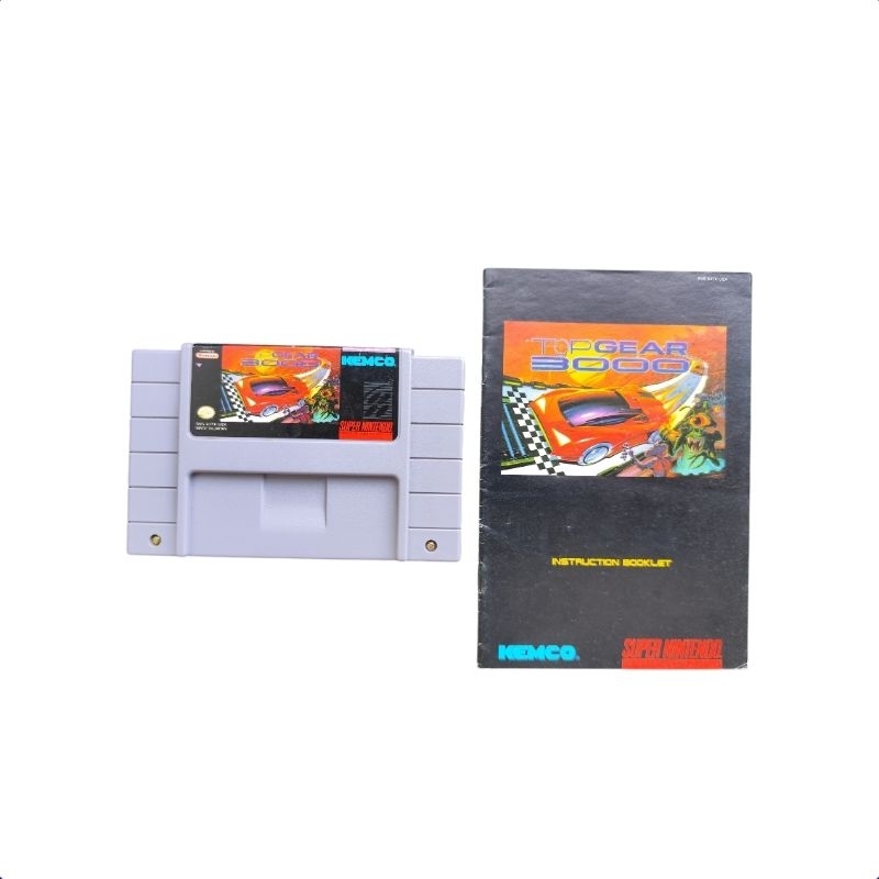Top Gear 3.000 Snes  e Manual Original Super Nintendo