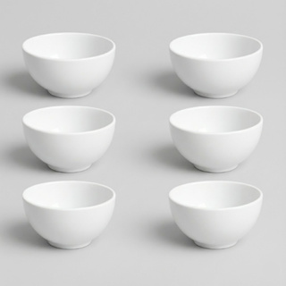 Kit de 6 Cumbucas Tigelas Porcelana Branca Para Sopas Caldos Sobremesas 440ml em Oferta na Shopee