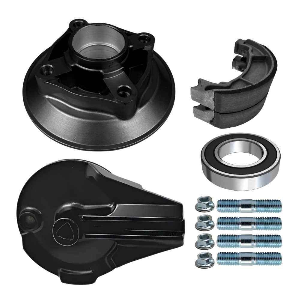Kit Espelho Traseiro e Flange da Coroa Preto Titan Fan Start 150