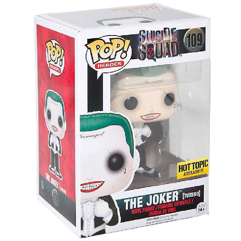 Funko Pop The Joker (Tuxedo) 109 Hot Topic Exclusivo Suicide Squad
