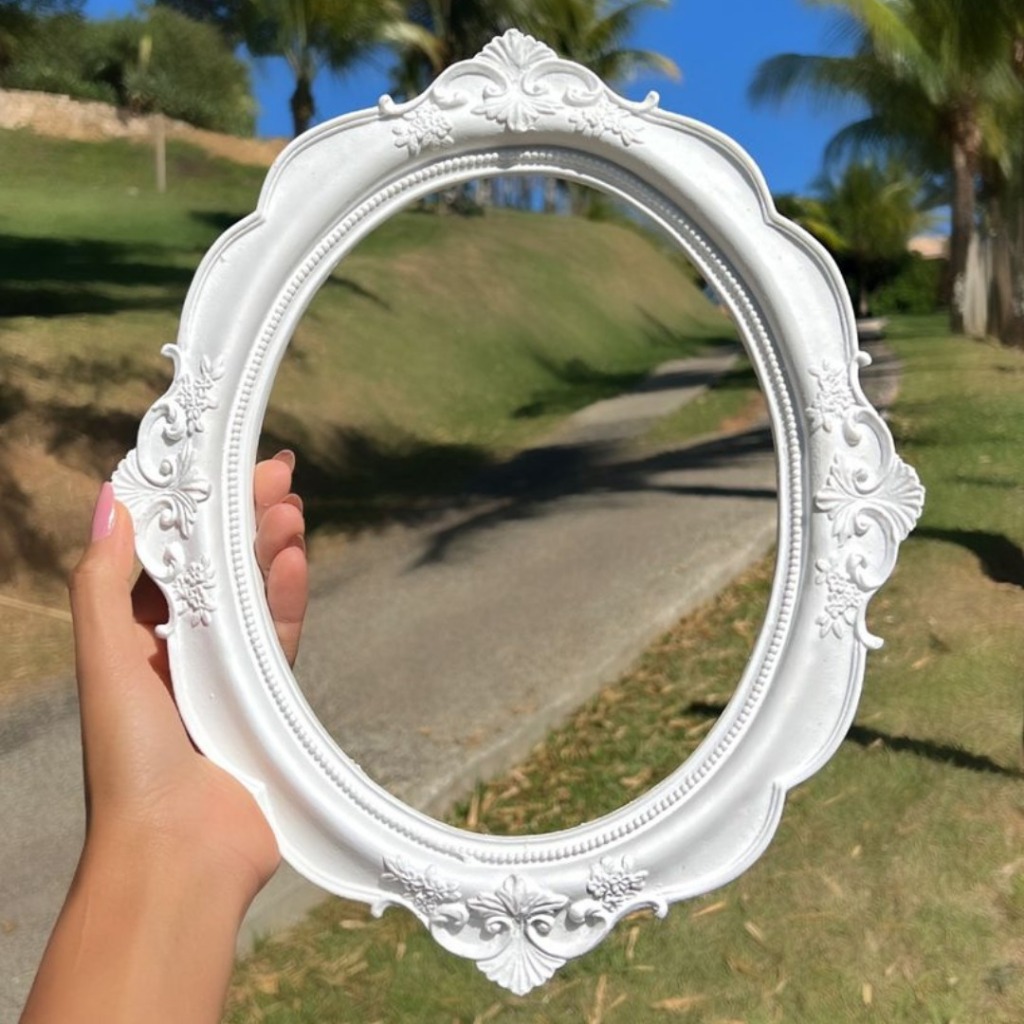 Molduras Oval Verona Em Resina Sem Espelho 33x27cm Kit 5 OU 6 Pçs