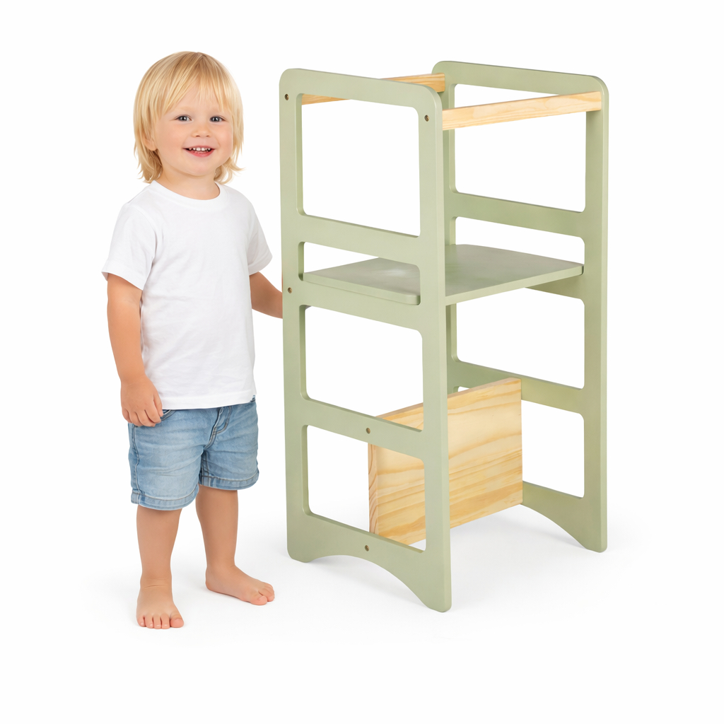 Torre de Aprendizagem Montessoriana que Regula Altura 4x1