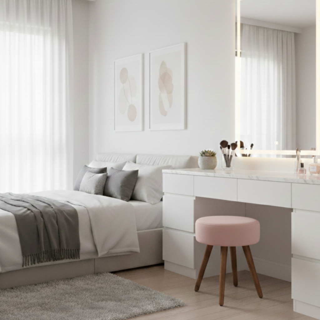 Puff Redondo Pé Palito Banqueta 36x36cm Reforçada em Oferta na Shopee