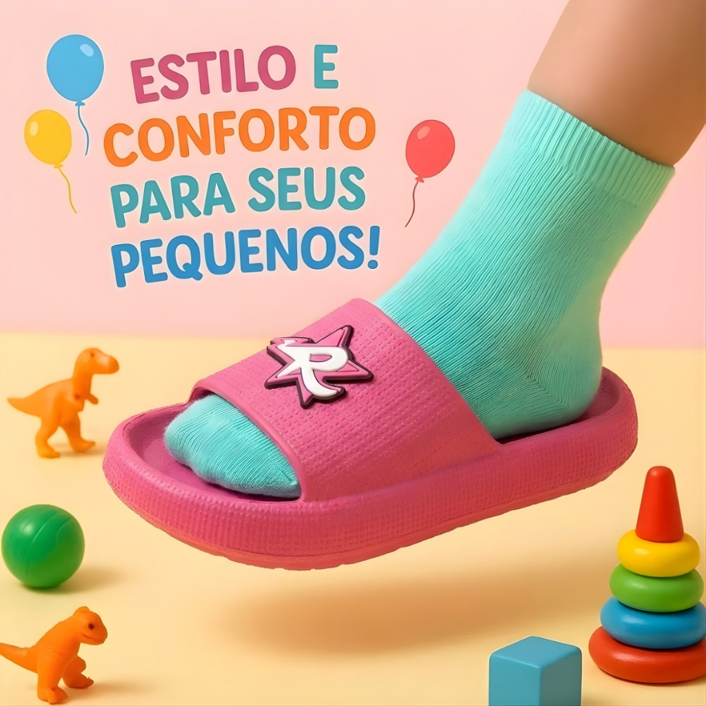 Chinelo Infantil Nuvem Leveza e Conforto Micro Expandido Perfeito Para Escola e Lazer 25 ao 32 em Oferta na Shopee