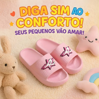 Chinelo Nuvem Infantil Leveza Conforto e Estilo Micro Expandido Ideal Para o Uso Diário 25 ao 36