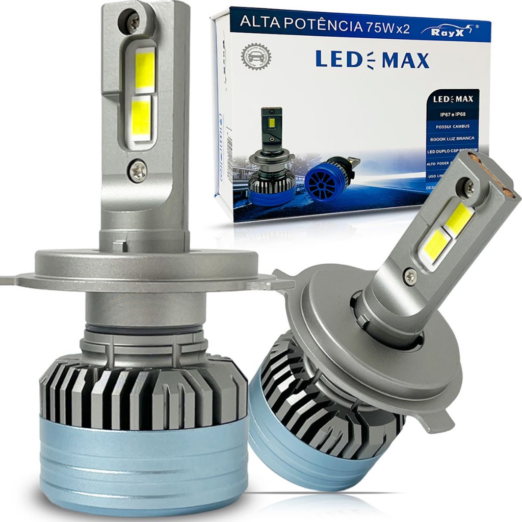 Ultra Led Max RayX 15.000 Lumens 150W 6000k H4 12V 24V