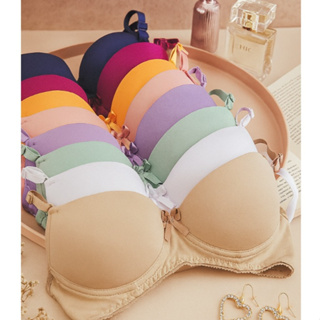 Kit com 5 Sutiã  Com Bojo Liso Soutien Básico Reforçado Não Marca dia a dia Sutian Conforto em Oferta na Shopee