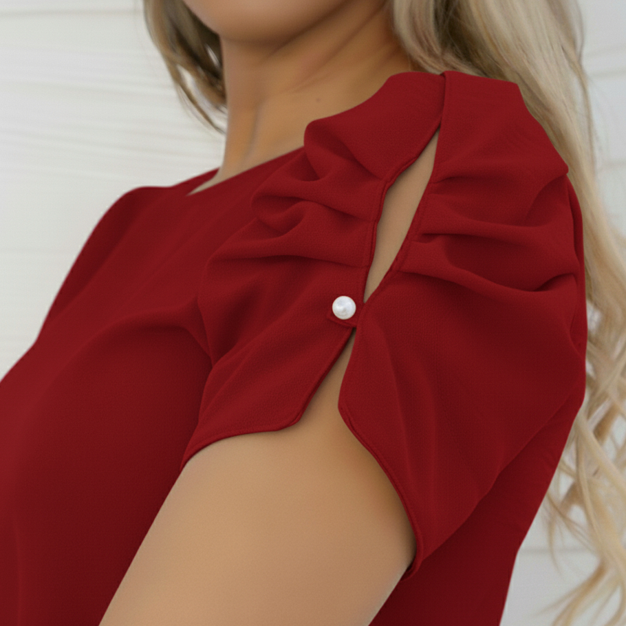 Blusa feminina manga curta casual confortável moda maior plus size tendência elegante em Oferta na Shopee