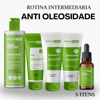 Kit Skincare Salicílico Avançado Anti Oleosidade Acne Combate Espinhas Efeitos Secativo em Oferta na Shopee