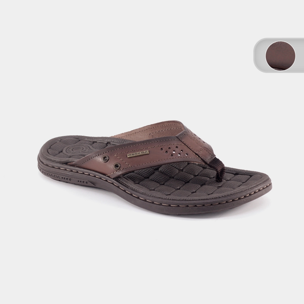 Chinelo Masculino Pegada 131221 Dedo Couro