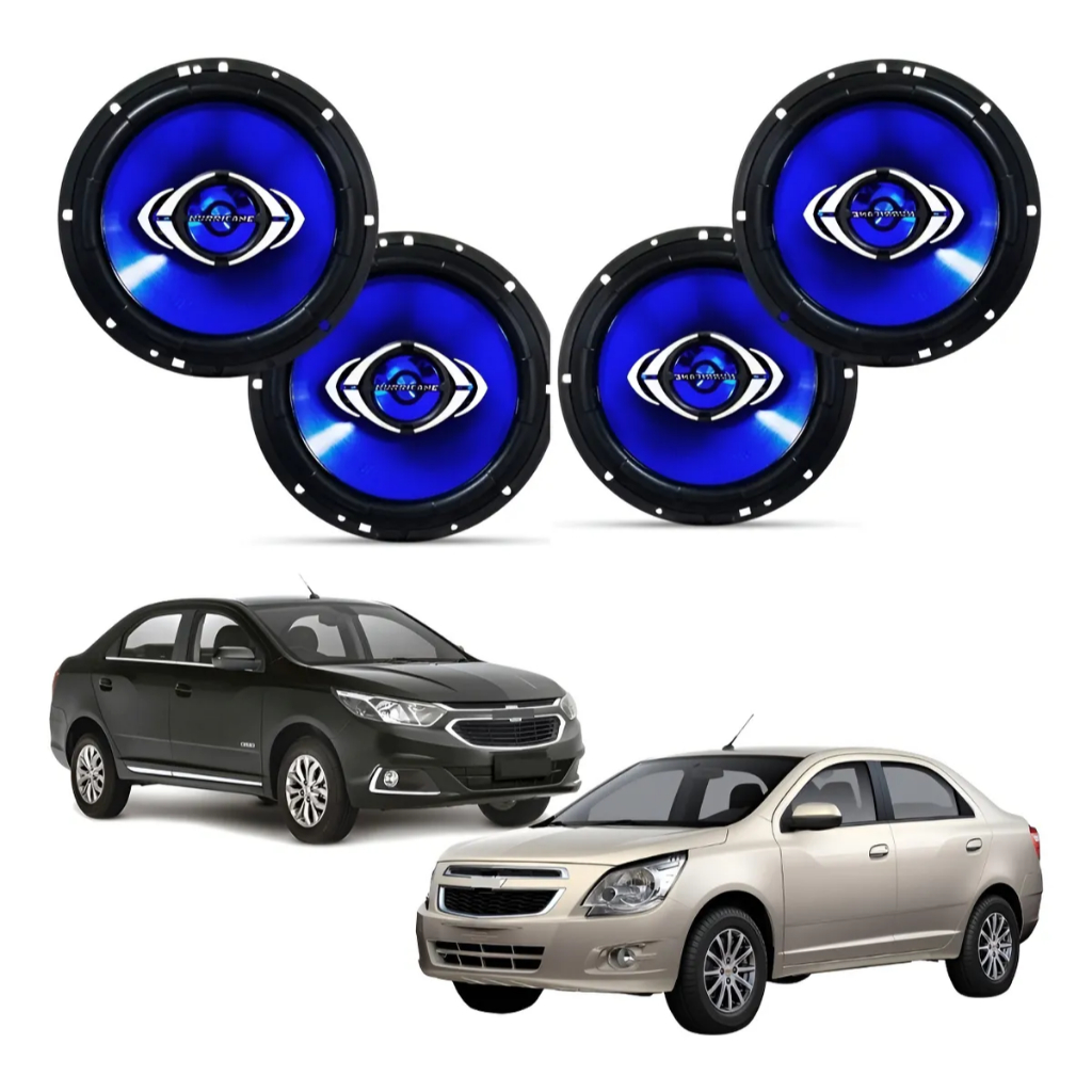 Jogo Alto Falante Cobalt Completo 260w Original Hurricane Azul-turquesa