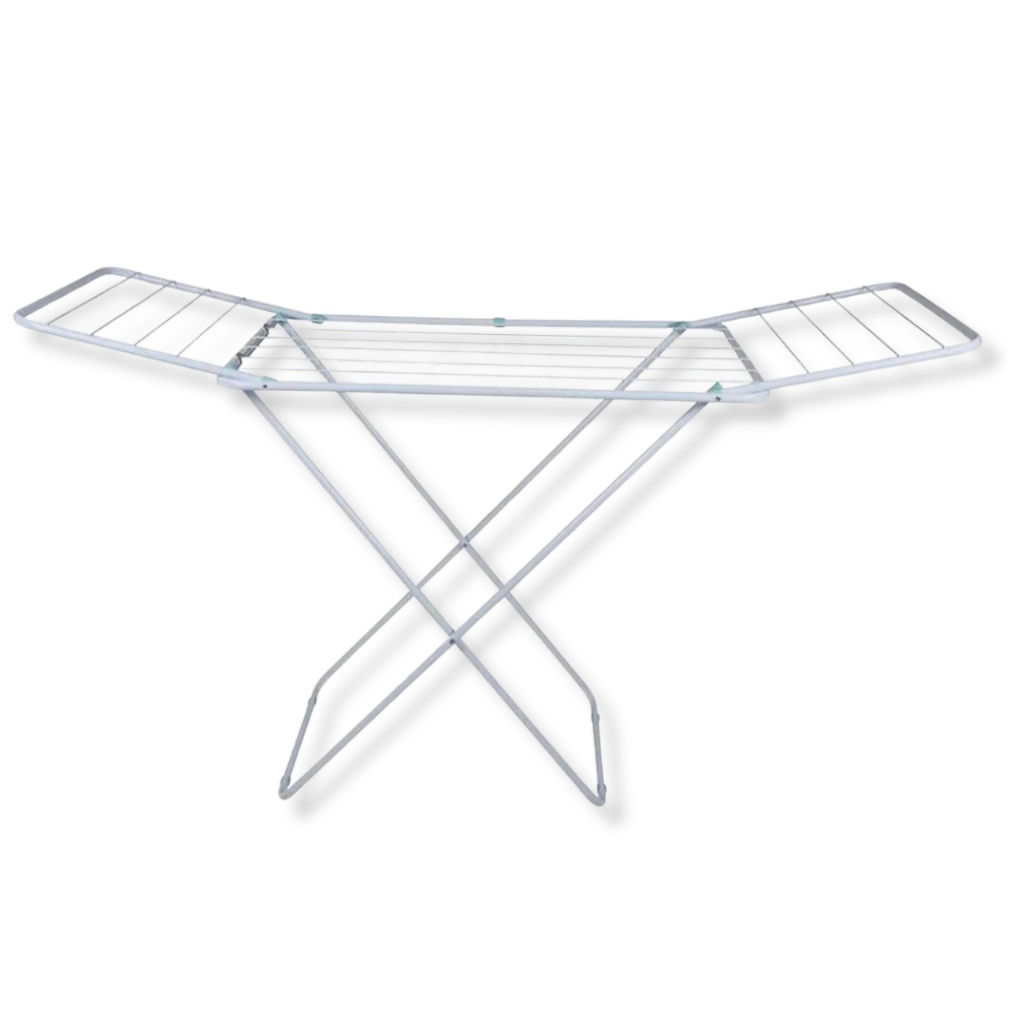 Varal de Chão Dobrável de Aço Portátil Slim Secar Roupas Compacto Apartamento Lavanderia Praticidade em Oferta na Shopee