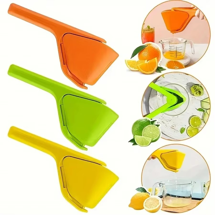 Espremedor de Frutas Manual Dobrável | Prático Multiuso em ABS para Limão e Laranja | Fácil de Usar