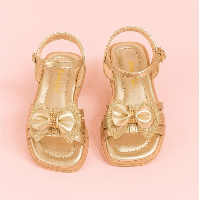 Sandália Infantil Menina Laço Delicado Confortável Verão Antiderrapante Promoção