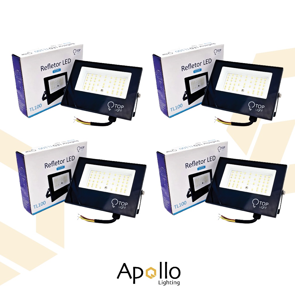 Kit 2, 3 ou 4 Refletor 100w led olofote projetor ip66 Bivolt 110/220V Branco Frio A Prova D'água