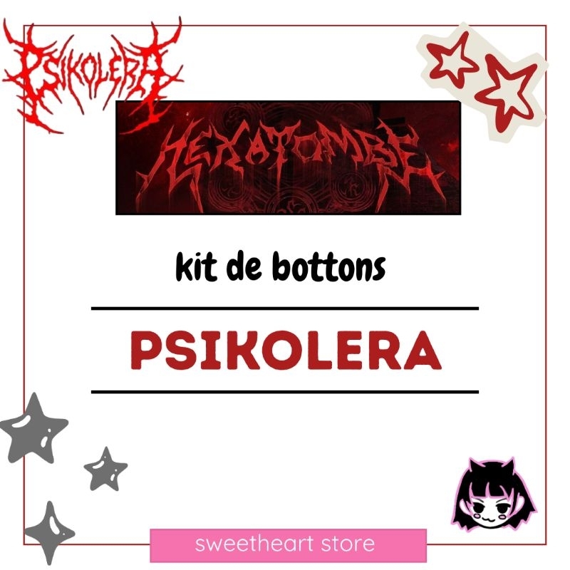 Kit de bottons psikolera hexatombe ordem paranormal rpg em Oferta na Shopee
