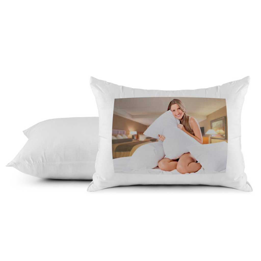 Kit Travesseiro 100% Pluma de Ganso Pena 70x50cm Melhora o Sono Antiácaro e Toque Macio Confortável 400 Fios