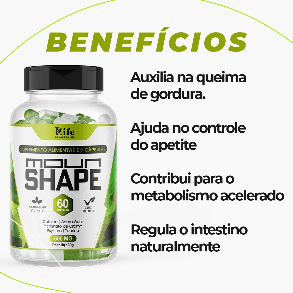 Mounshape Life In - Original 60 Capsulas  por Pote | Seca Rapido, Redutor de Medidas - Bem Estar. em Oferta na Shopee