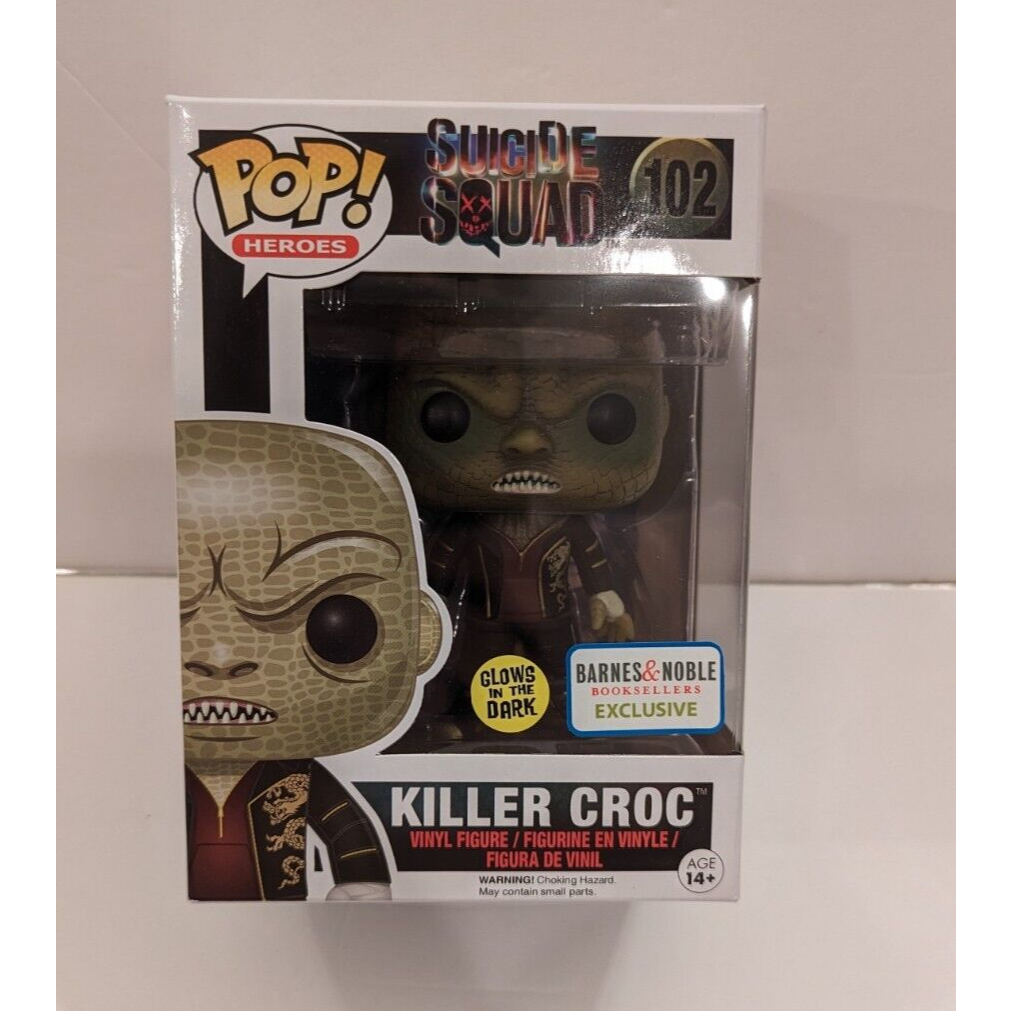 Funko Pop Killer Croc 102 Glow Barnes and Noble Exclusivo Suicide Squad