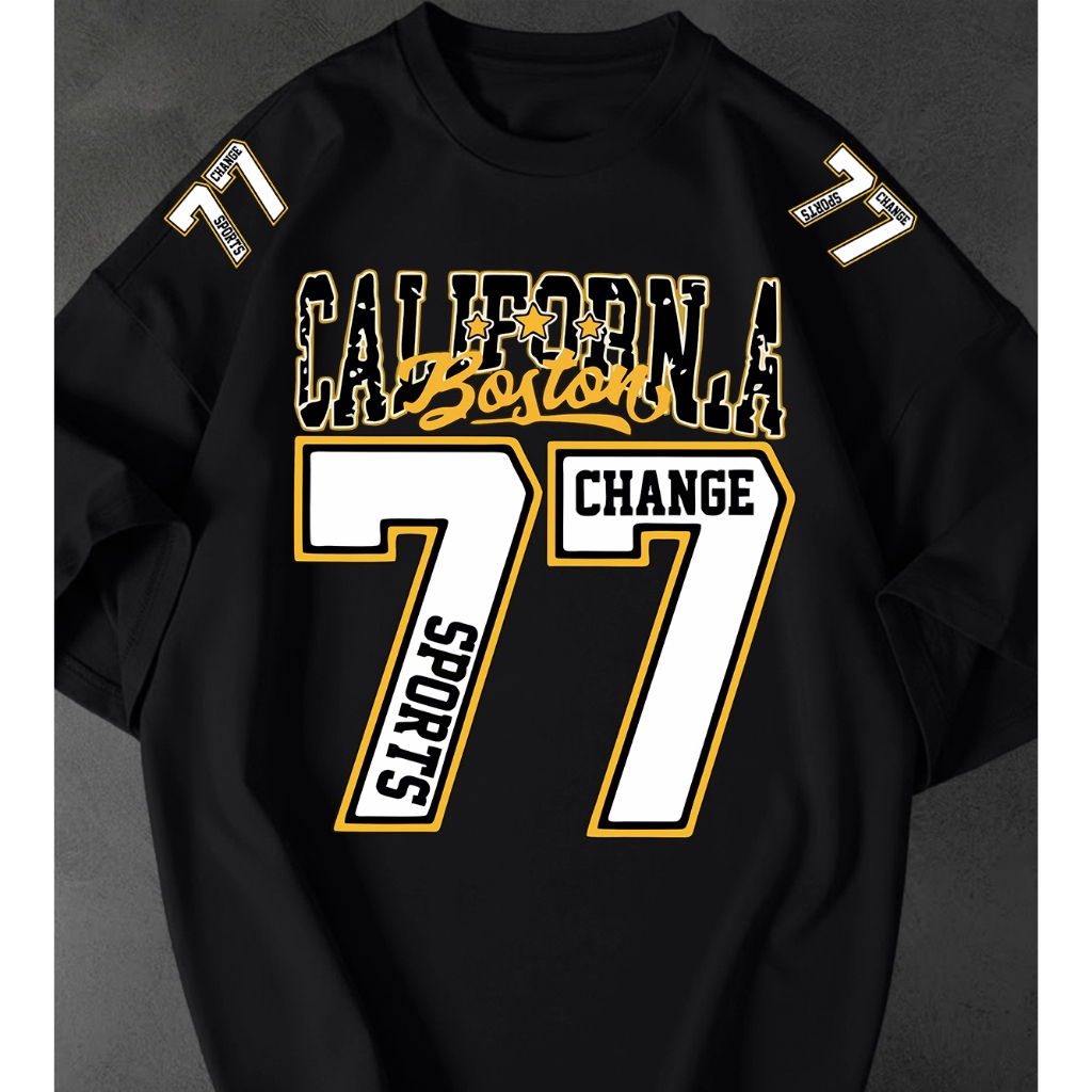 Camisetão Feminina California 77 Estampada Streetwear Oversized Estilosa Tshirt 100% Algodão Premium