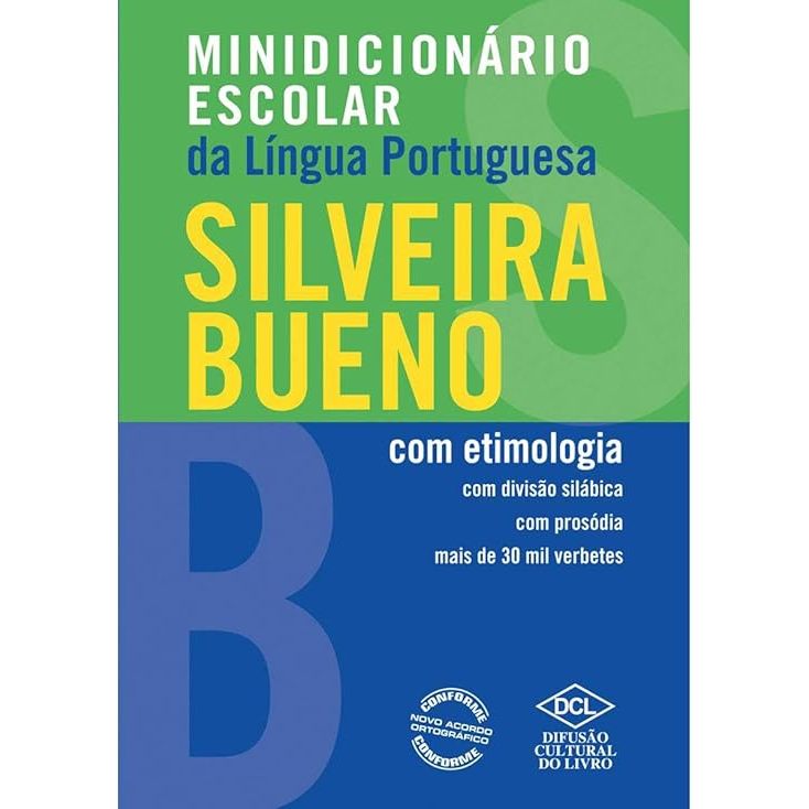 Minidicionário escolar de Língua portuguesa com etimologia  silveira bueno em Oferta na Shopee