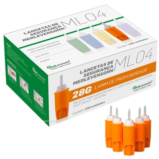 Lanceta De Segurança auto lanceta 28g 100 unidades Lanceta automática em Oferta na Shopee