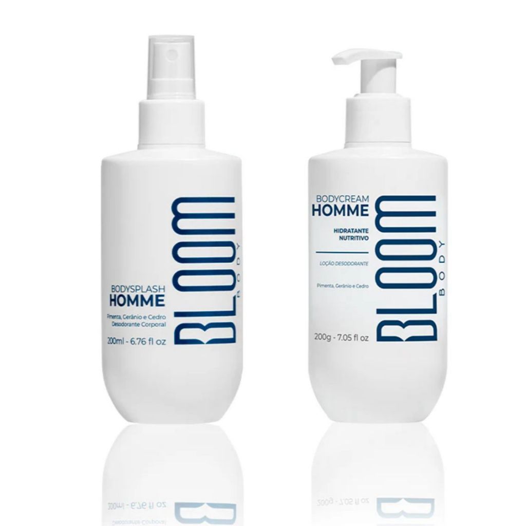 Kit Body Cream e Splash Homme Masculino-200ml
