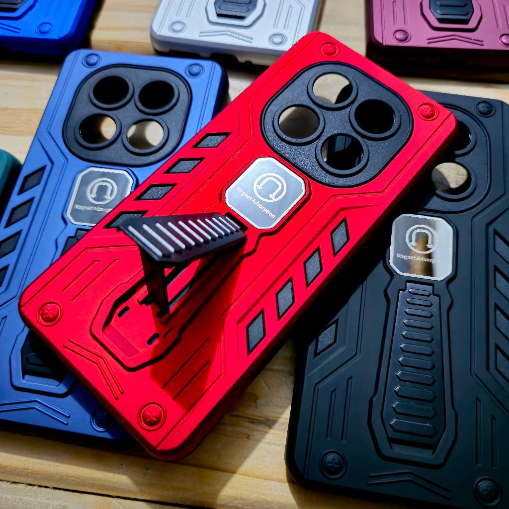 Capa capinha anti impacto silicone com Suporte para Xiaomi Redmi Note 15 Pro | N