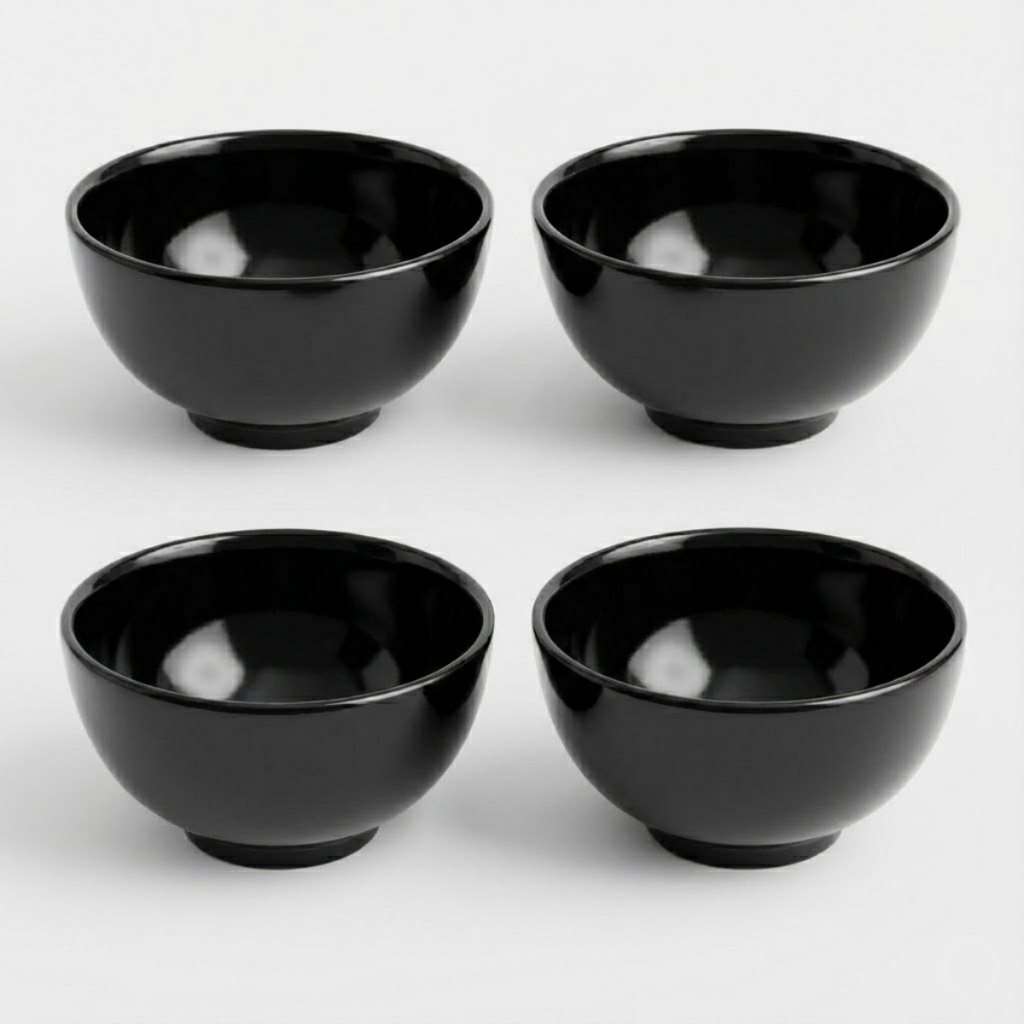 Kit Cumbuca Tigela Porcelana Colorida Preta 440ml Caldos & Sopas Petiscos em Oferta na Shopee