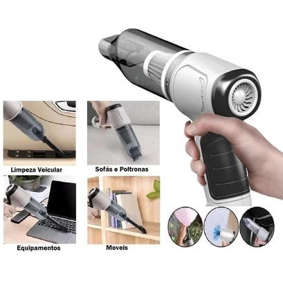 Imagem Aspirador e Soprador Portátil 4 em 1 - Alta Potência e Multifuncional para Limpeza Completa
