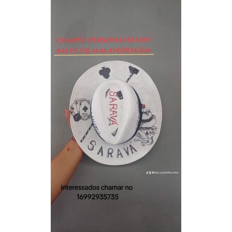 Chapéu Panamá personalizados, Chapéu de zé Pilintra, chapéu  de malandro, chapéu de umbanda