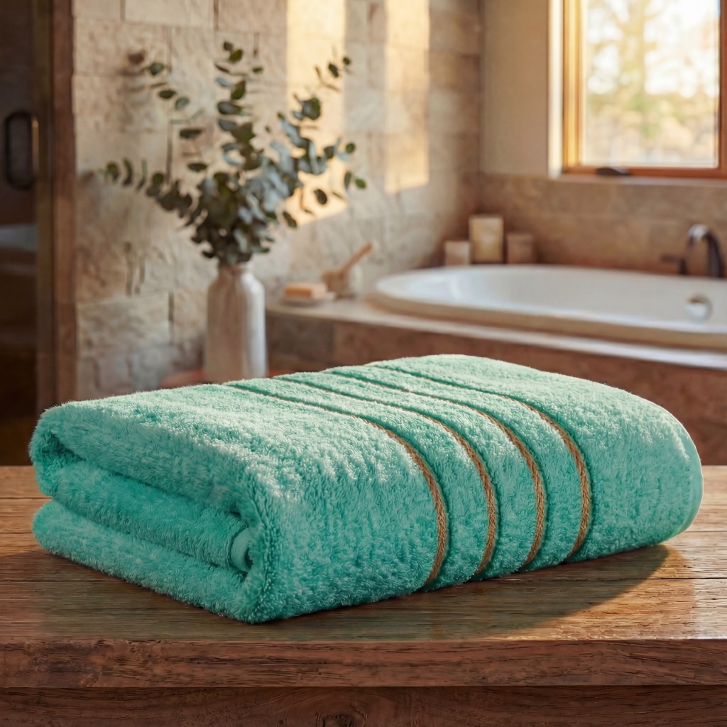 Kit 3 Toalha de Banho Banhão Luxo Imperial Gold 100% Algodão