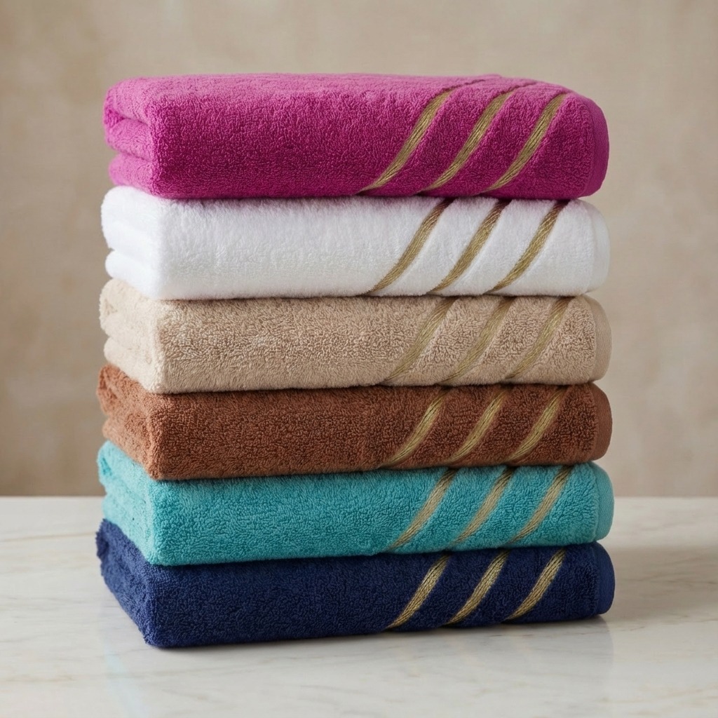 Kit 3 Toalha de Banho Banhão Luxo Imperial Gold 100% Algodão em Oferta na Shopee