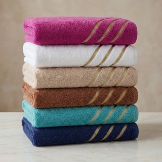 Kit 3 Toalha de Banho Banhão Luxo Imperial Gold 100% Algodão em Oferta na Shopee