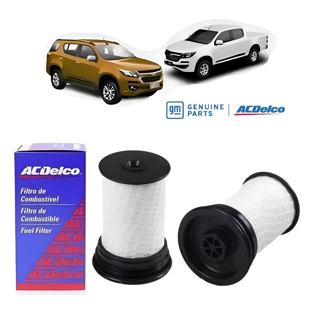 Par Filtro Combustível Acdelco S10 2.8 Diesel 12/ 19522344