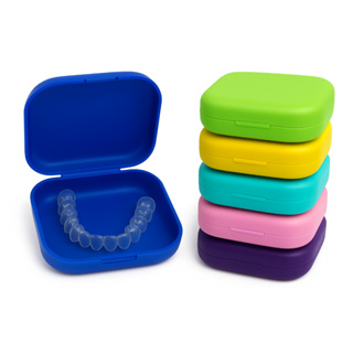 Caixa Para Aparelho Ortodôntico Quadrada Com 01 Unidades em Oferta na Shopee