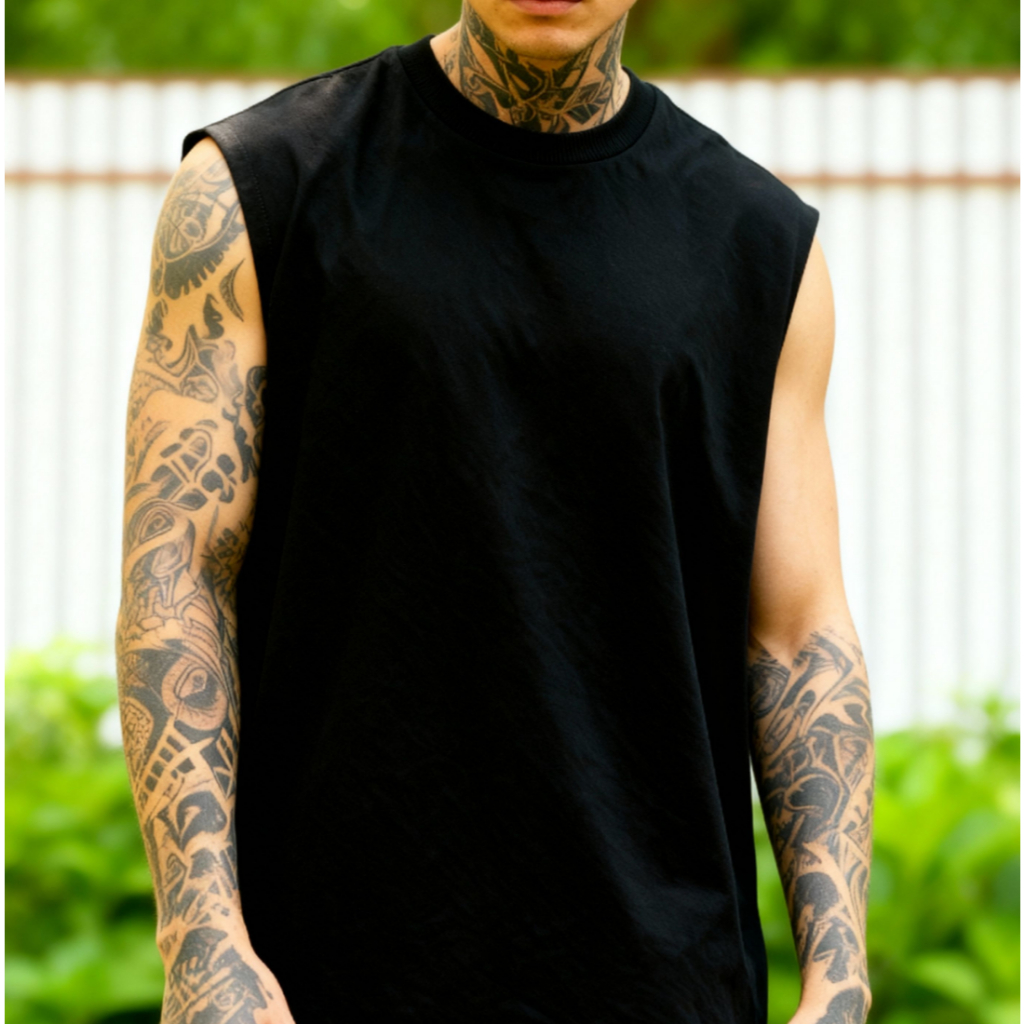 Camiseta Regata Machão Blusa Oversized Cavada Malhão Camisa Premium Luxo Masculina fitness