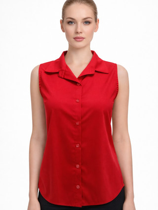 Blusa Feminina Elegante 2026 Sem Manga Social Lisa | Tecido Leve Confortável | Moda Feminina