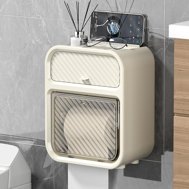 Porta Papel Lenço Umedecido Dispense Organizador Banheiro Suporte Papel Higiênico