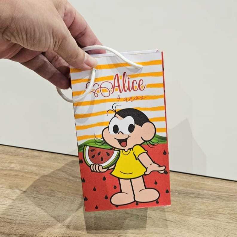 Sacolinha Surpresa Personalizada Lembrancinha MAGALI, lembrancinha infantil, PEGUE E MONTE